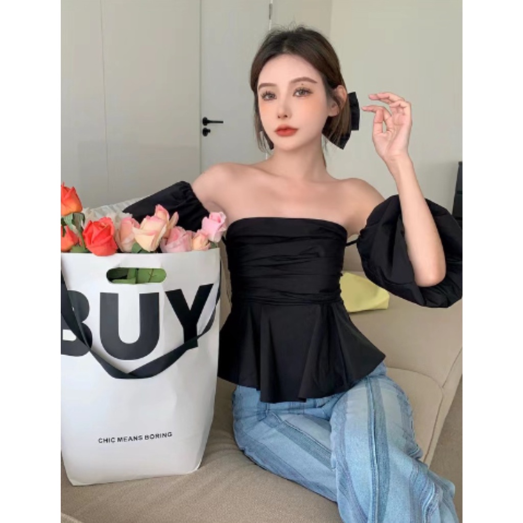 ส่งทันที Cici ❣🇹🇭🚚พร้อมส่ง❣(J232)เสื้อแขนสั้นตรงแขนพองแบบน่ารัก แมชได้ทุกลุค เก๋ไก๋ปลายสัปดาห์สุดๆ - รูปที่ 7