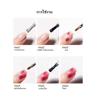 สีฟุ้ง เจลทำสีฟุ้ง สีฟุ้งทำหินอ่อน เจลใสฟุ้งสี อุปกรทำเล็บ พร้อมส่ง 8ml