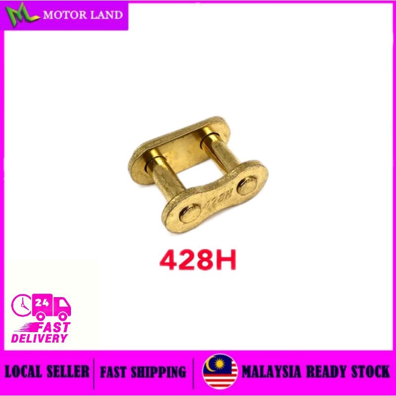 428 H 428H 428H-G CHAIN PIN JOINT CHAIN HEAD MOTORCYCLE CHAIN BUCKLE RING LINK MASTER LINK HEAVY DUT