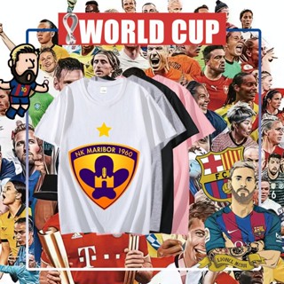 ▅▓▒【hot tshirts】เสื้อยืด FIFA World Cup 2022 เสื้อฟุตบอล ลูกฟุตบอลโลก Qatar เซ็กซี่ รับประกันถูกและดี เสื้อโอเวอร์ไซ2022