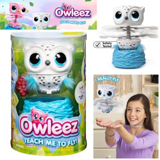 นกฮูกบินได้จริง ยี่ห้อ Owleez, Flying Baby Owl Interactive Toy with Lights and Sounds (White), for Kids Aged 6 and Up