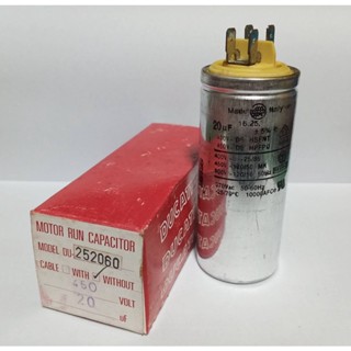 คาปาซิเตอร์ Capacitor Ducati แบบอลูมิเนียม [ขนาด 10,20,40,60 UF][แบบ 2 หัวหลักคู่]