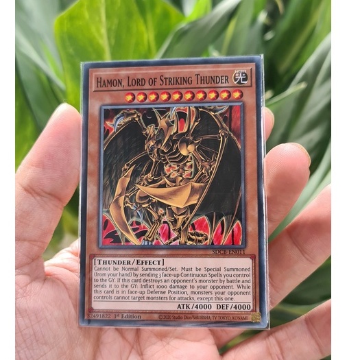 [ Do Lac Shop ] Yugioh Monster Hamon การ์ด Lord of Striking Thunder - SDCB-EN011 - ทั่วไป