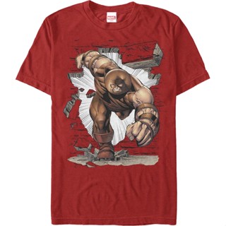 Juggernaut Breakthrough X-Men T-Shirt เสื้อโอเวอร์ไซ เสื้อยืดสีขาว เสื้อเบลาส์ เสื้อทหาร