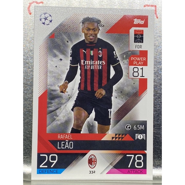 การ์ดนักฟุตบอล 2022/23 Rafael Leao การ์ดสะสม AC Milan การ์ดนักเตะ เอซี มิลาน