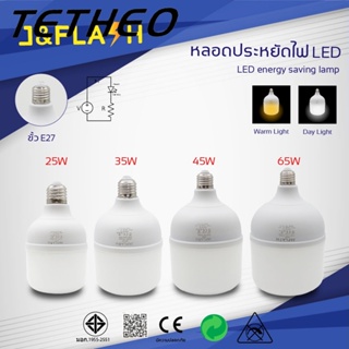 TETHEO หลอดไฟ LED HighBulb ไฟLED สว่างนวลตา หลอดไฟประหยัดพลังงาน220V ขั้วE27 25W 35W 45W 65W 105W