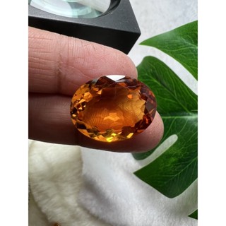 Lab citrine oval 19x23- 33cts