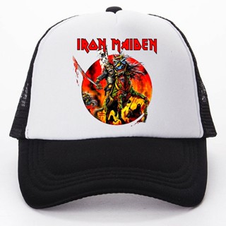 หมวกเบสบอล พิมพ์ลาย Iron Maiden สามารถปรับได้ เหมาะกับใส่กลางแจ้ง สไตล์สปอร์ต