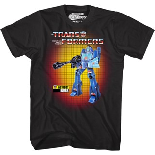 Box Art Blurr Transformers T-Shirt เสื้อยืด oversize เสื้อวินเทจผญ เสื้อยืดคอกลม เสื้อยืดน่ารักๆ