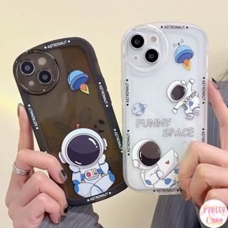 เคสโทรศัพท์มือถือ แบบใส ลายนักบินอวกาศ สําหรับ Samsung Galaxy A03 A03S A02S A23 A32 A33 A50 A50S A30S A51 A52 A52S A53 A72 A73 A13 A22 M22 M32 A20 A30 A12