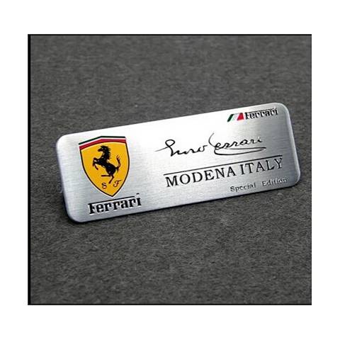 Special Offer Ferrari Logo Metal Sticker Ferrari Teams Aluminum Logo Auto Labeling Nameplate Mar Bel