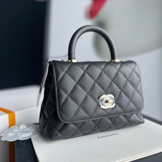 CHANEL COCO HANDLE CAVEAR BAG 19CM  งานออริเเบบดีสุดเทียบเท่าของเเท้