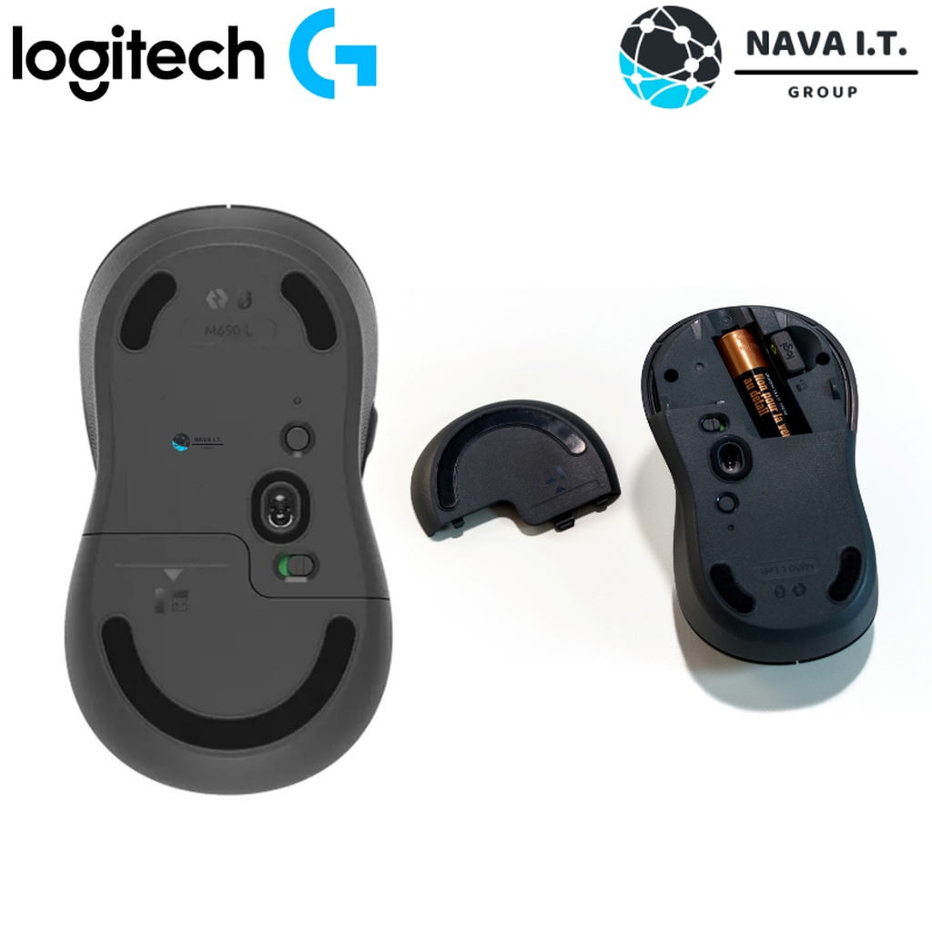🛵มีส่งด่วน💨 LOGITECH M650 SIGNATURE WIRELESS MOUSE เม้าส์ไร้สายเสียงคลิกเบา ประกัน 1ปี
