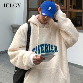 Ielgy เสื้อกันหนาวลําลอง มีฮู้ด ทรงหลวม สไตล์ฮ่องกง เข้ากับทุกการแต่งกาย สําหรับผู้ชาย