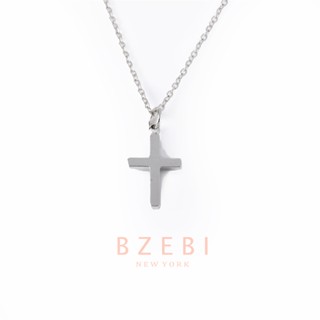 BZEBI สร้อยไม้กางเขน ผู้ชาย แฟชั่น เท่ๆ โซ่ ผู้หญิง สแตนเลส necklace เครื่องประดับ สําหรับผู้หญิง 846N