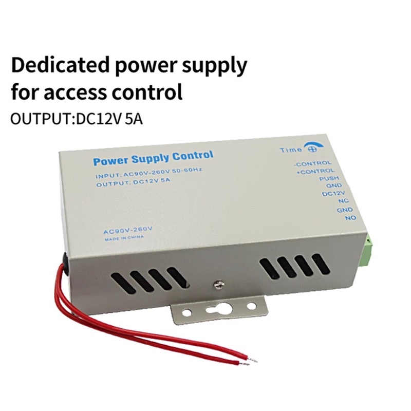 Dc 12V 3.5A/5A ระบบควบคุมการเข้าถึงประตูสวิตช์อะแดปเตอร์จ่ายไฟ AC 90 ~ 260V สําหรับเครื่องควบคุมการเข้าถึง