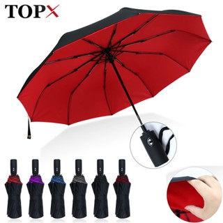 Double Umbrella Cloth 10 Ribs Umbrella Men Fully Automatic Folding Multifunctional Sunshade Women Rain Umbrella Car Trav