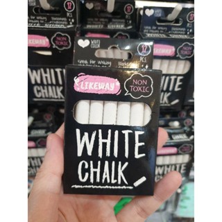 ช็อคเขียนกระดานดำ Non-toxic white chalk 60แท่ง 5แพ็ค