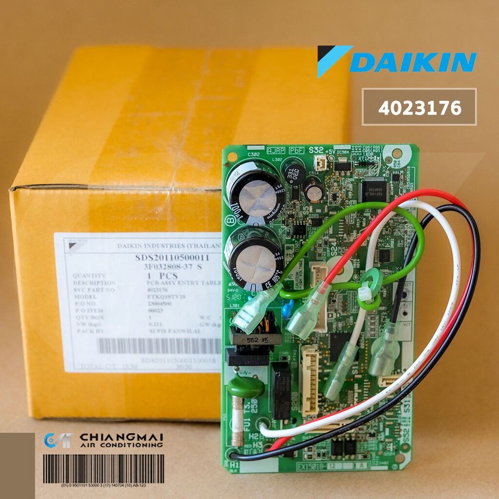 2538974 (ใช้แทน 4023176) แผงวงจรแอร์ Daikin แผงบอร์ดแอร์ไดกิ้น แผงบอร์ดคอยล์เย็น รุ่น FTKQ18TV2S, AT