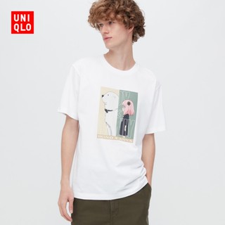 Uniqlo เสื้อยืดแขนสั้น พิมพ์ลายการ์ตูนอนิเมะ Spy Home สําหรับผู้ชาย และผู้หญิง 460289