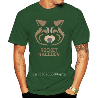 ใหม่ เสื้อยืดแขนสั้น ผ้าฝ้าย พิมพ์ลายจรวด Raccoon Rocket 100% แฟชั่นฤดูร้อน สําหรับผู้ชาย 5 ชิ้น