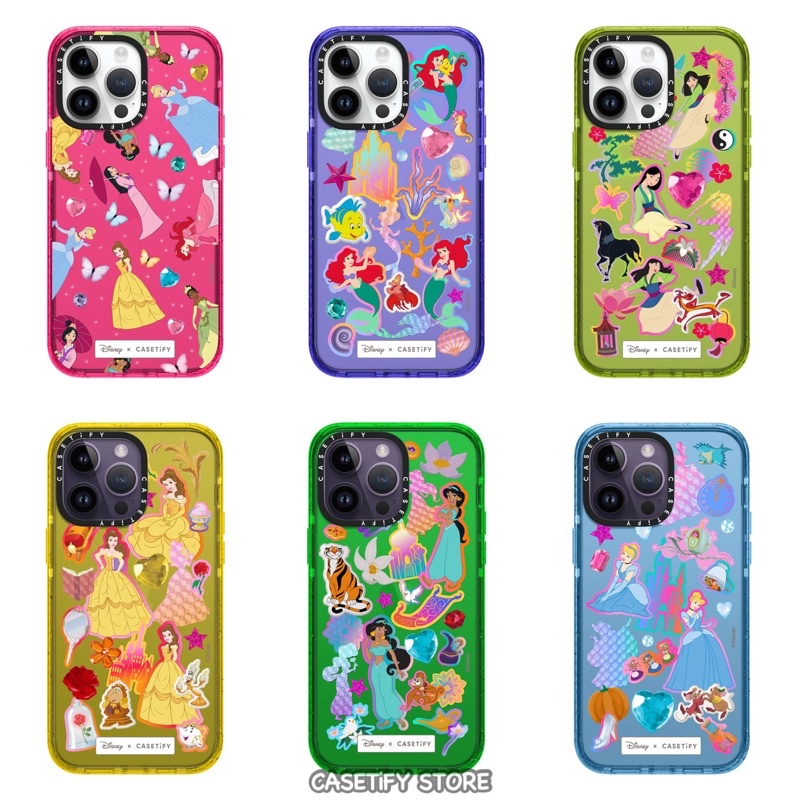 Casetify Disney Princess 14ProMax/14Pro/14Plus/14 Impact Case(PreOrder