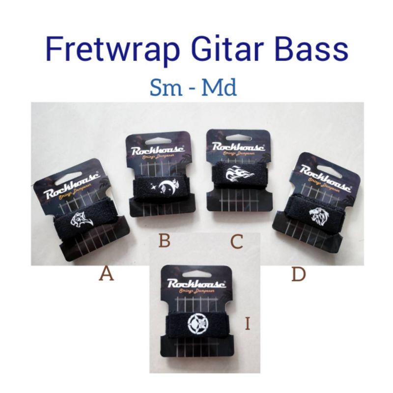 Fretwrap กีตาร์เบส Fretwraps Gruvgear Fret Wrap String Holder