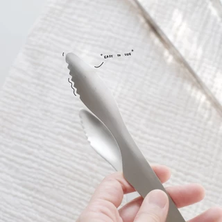 Omocha - Stainless steel food tongs : ที่คีบ ที่คีบเนื้อย่าง ที่คีบสแตนเลส