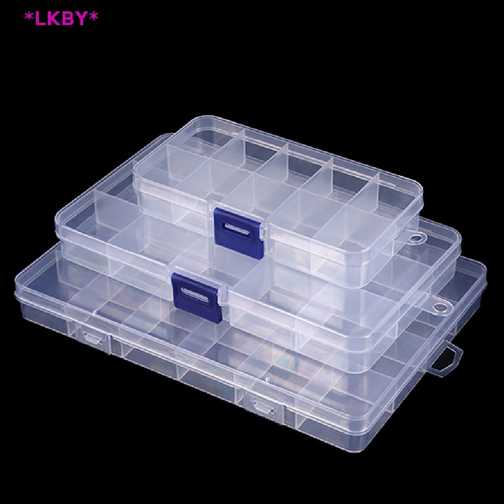 Luckybabys> ใหม่ กล่องเก็บเครื่องประดับ ต่างหู แหวน ลูกปัด ของขวัญ 10 15 24 ช่อง