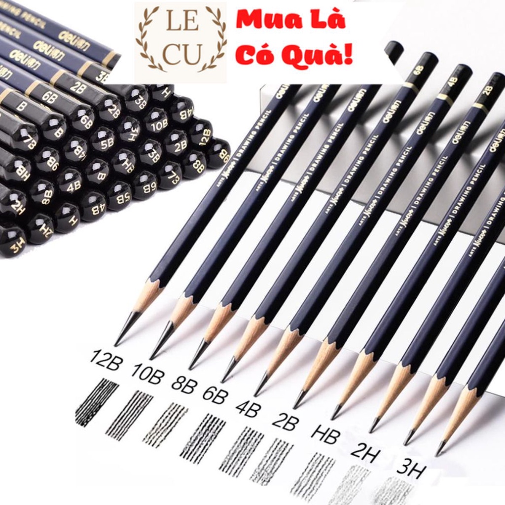 ดินสอร่างพรีเมี่ยมเดลี่ 5 อัน | ความแข็งจาก B - 14B, HB - ดินสอเขียน - Nuevo S999 - 1 ชิ้น