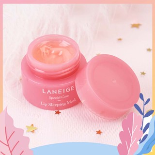 🔥Hot item 🔥LANEIGE Lip Sleeping Mask 3g ลิปมาร์สเพื่อความชุ่มชื้น(มาพร้อมไม้พายทาปาก)