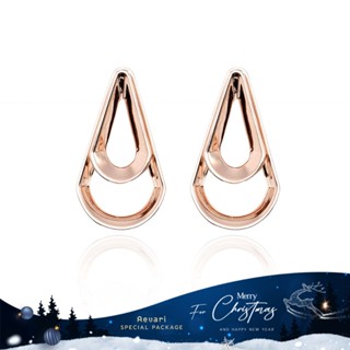 Aevari Copper Drop Earrings Sterling Silver 925