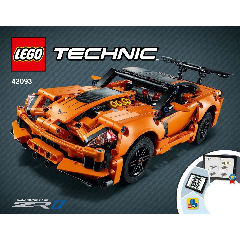 Instructions (คู่มือ) LEGO Chevrolet Corvette ZR1 42093