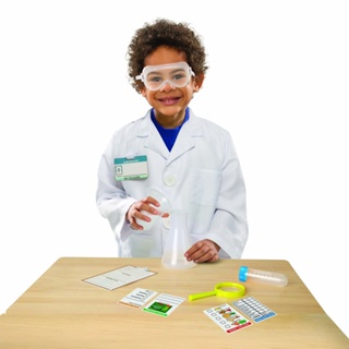 [3-6ปี] รุ่น 8536 ชุดนักวิทยาศาสตร์ฟรีไซส์ 3-6 ขวบ สูง 100-135 cm Melissa &amp; Doug Role Play Costume – Scientist รีวิวดีใน Amazon USA ชุดอาชีพเด็ก ซักเครื่องได้ อย่างดี