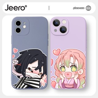 Jeero เคสไอโฟน เคสซิลิโคนนุ่มกันกระแทกการ์ตูนอนิเมะตลก เคสโทรศัพท์ Compatible for iPhone 14 13 12 11 Pro Max SE 2020 X XR XS 8 7 ip 6S 6 Plus HFF1856