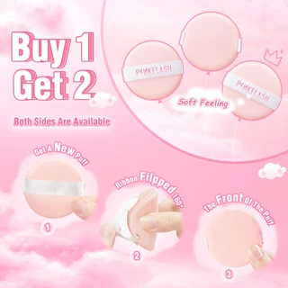 Pinkflash พัฟแต่งหน้า แป้งพัฟ เครื่องสําอางนุ่ม เบาะลม ความงาม สัมผัสสบาย Marshmallow หยดน้ําตา เครื่องมือสองด้าน ใช้พัฟ เบาะลม