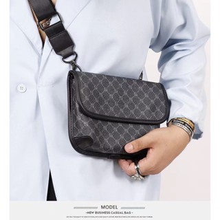 กระเป๋าสะพายข้าง crossbody bag แฟชั่นถุงสี่เหลี่ยมขนาดเล็กน้ำหนังตาข่ายกระเป๋าสะพายถนนกลางแจ้งกระเป๋าบุ รุ่น 20141