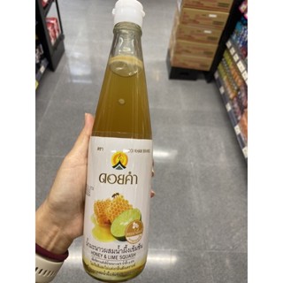 Honey &amp; Lime Squash ( Doi Kham Brand ) 500 Ml. น้ำมะนาว ผสม น้ำผึ้ง เข้มข้น ( ตรา ดอยคำ )