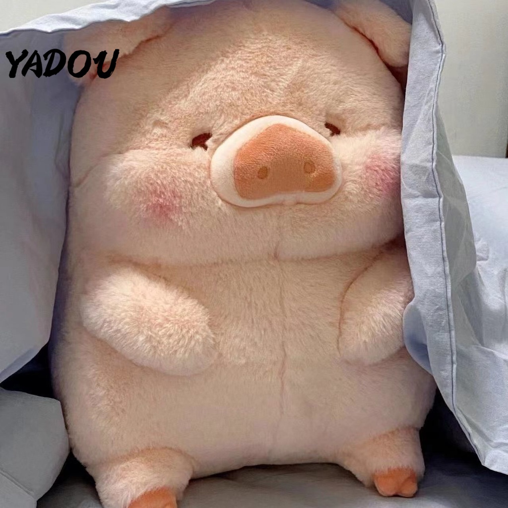 YADOU ตุ๊กตาหมูปิ้งน่ารักการ์ตูนขนมปังหมูตุ๊กตาสาวหมอนของขวัญวันเกิด