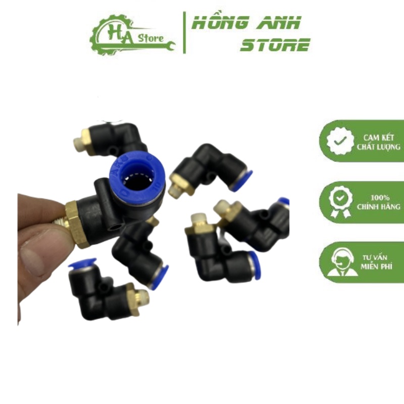 ข้องอมุม 10-1/8 (PL10-01) ข้อต่อสวมเร็วเข้ามุม PL10-01 AKS - Hong Anh Store