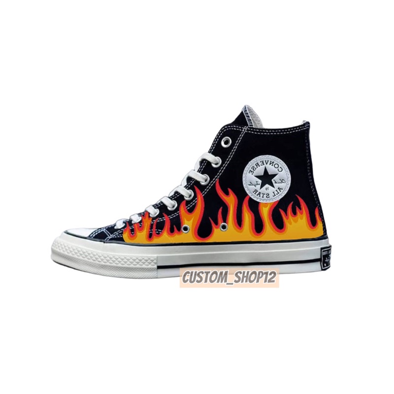 Custom converse - custom shoe - converse 70s high shoes - รองเท้าผ้าใบ