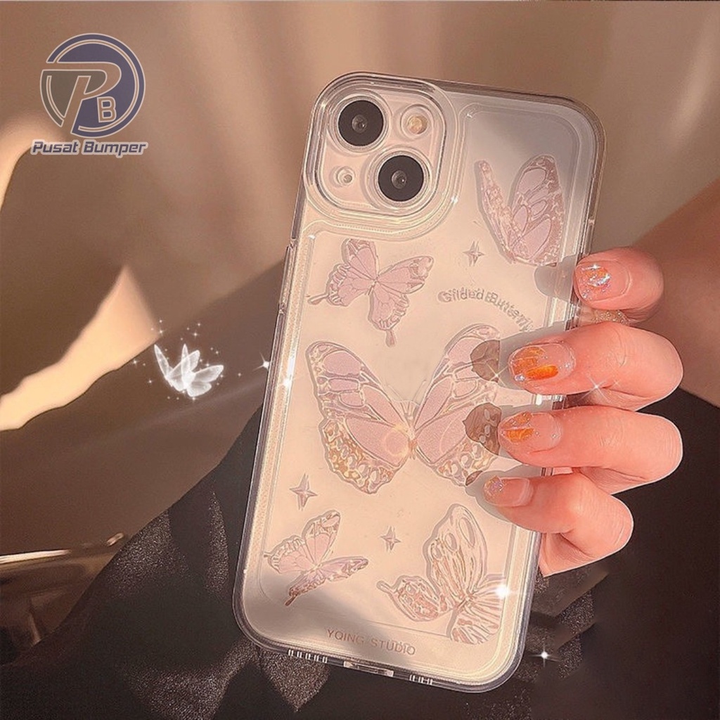 SS116 TRANSPARKENT SOFTCASE BUTTERFLY MOTIF VIVO Y19S V40 V30 S18 PRO V30E Y28 Y38 V30E Y27 Y36 4G Y