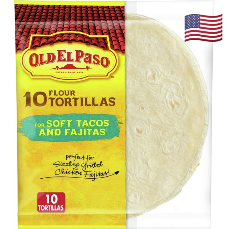 Old El Paso 10 Soft Flour Tortillas 8.2oz สําหรับ Soft Tacos และ Fajitas นําเข้าจาก USA 🇺🇸