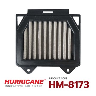 HURRICANE กรองอากาศสแตนเลส , ผ้าแดง Honda ( CB150R , CB300R ) HM-8173