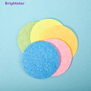 Brightstar ขายส่ง 50/100 ชิ้น บีบอัด ธรรมชาติ เซลลูโลส ฟองน้ําล้างหน้า ใหม่