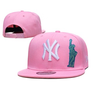 หมวก Mlb สีดํา ทอง ป้ายผึ้ง ขนาดเล็ก ดอกไม้ Yankees ny ผู้ชายและผู้หญิง หมวกกันแดด ลําลอง zURH