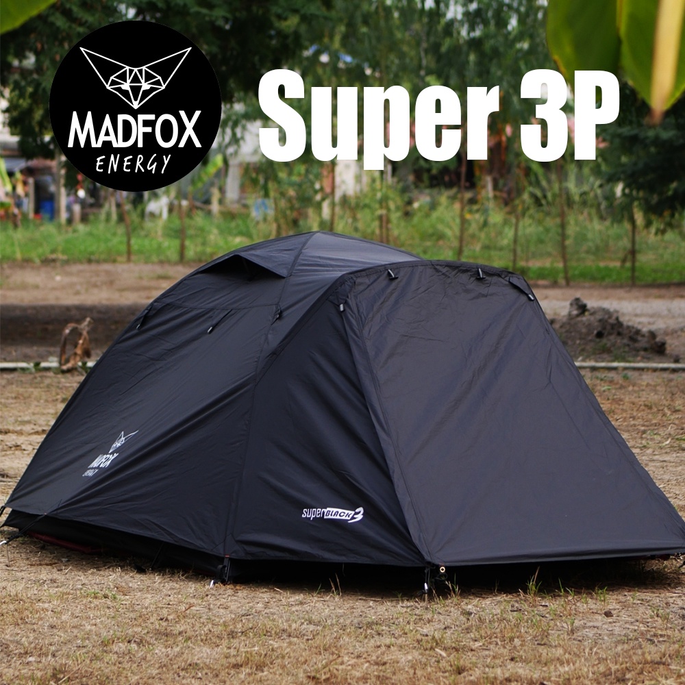 เต็นท์ Madfox Super 3P+ gen 7 ขนาดนอน 3 คน (ไม่รวมเสาหน้า)