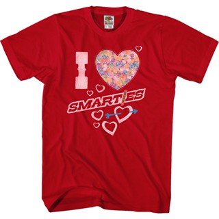 I Love Smarties T-Shirt เสื้อเบลาส์ เสื้อโอเวอร์ไซ เสื้อยืดเท่