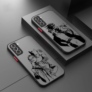 เคสโทรศัพท์มือถือ เนื้อแมตต์ ลายการ์ตูน JoJos Bizarre Adventure JoJo สําหรับ Samsung Galaxy S22 Ultra S21 S20 FE S10 S9 S8 S10E 5G Lite Plus