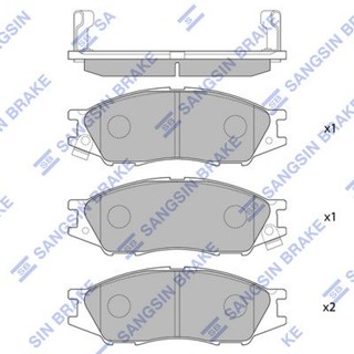 ผ้าดิสเบรคหน้า NISSAN SUNNY NEO N16 B15 1.6 1.8 2000- WINGROAD Y11 1999- HI-Q